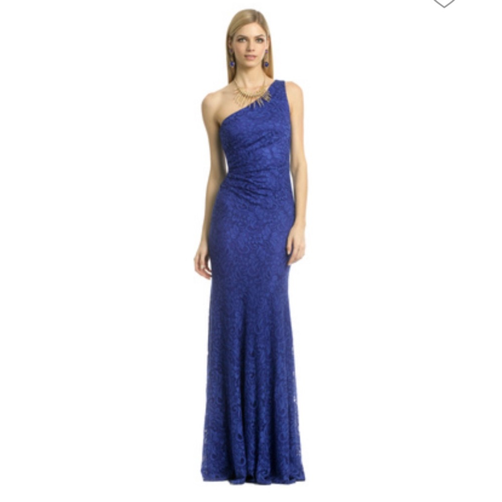 David Meister Blue Nile Falls Gown
